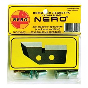 Ножи к ледобуру NERO d110мм ступенчатые правого вращения (Ростов)