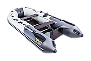 Лодка Ривьера 3200СК цвет светло-серый/графит "Комби