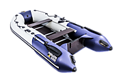 Лодка Ривьера 3200СК цвет светло-серый/синий "Комби"