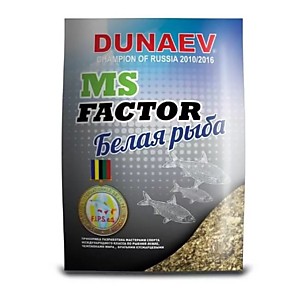 Прикормка DUNAEV MS Factor 1кг Белая Рыба