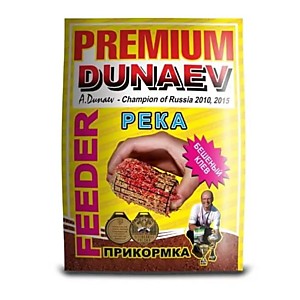Прикормка DUNAEV Premium 1кг Фидер Река Красная