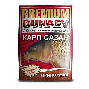Прикормка DUNAEV Premium 1кг Карп-Карась-Сазан Красная