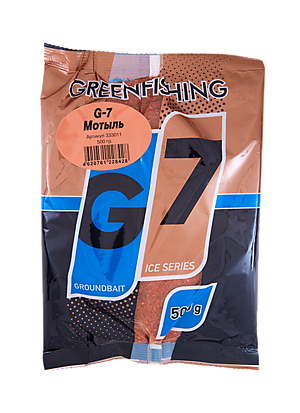 Прикормка GreenFishing G7 Зима 0,5кг Мотыль