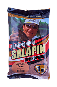 Прикормка GreenFishing Salapin Зима 1кг Мотыль Люкс